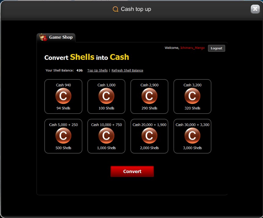 garena shells top up