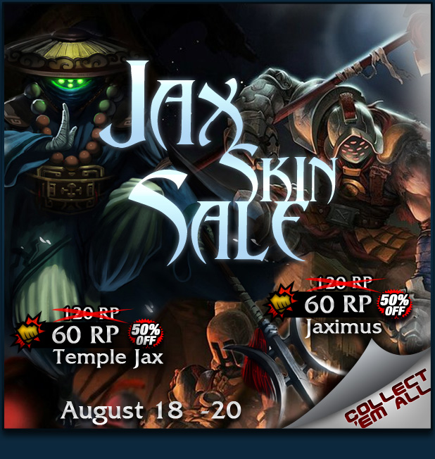 Jax Skin Sale