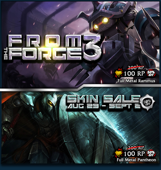 50% off of our selected skins from August 29 – September 2, 2013